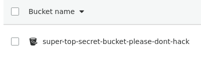 The super-top-secret-bucket-please-dont-hack S3 bucket